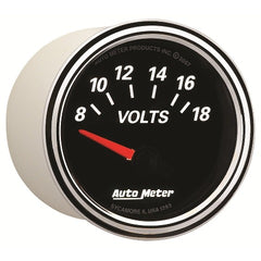 AutoMeter Products 1293 GAUGE; VOLTMETER; 2 1/16in.; 18V; ELEC; DESIGNER BLACK II