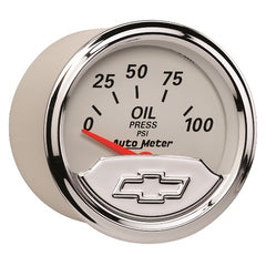 AutoMeter Products 1327-00408 2 Oil Pressure, 0-100 PSI, SSE, Chevy Vintage