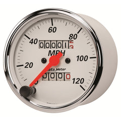 AutoMeter Products 1396 Gauge; Speedometer; 3 1/8in.; 120mph; Mechanical; Arctic White