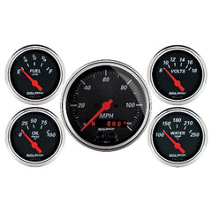 AutoMeter Products 1450 Designer Black 5 PC Kit 3-3/8 GPS Speedo