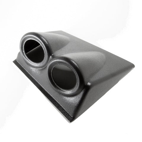 AutoMeter Products 15022 Dual Gauge Dash Pod 2 1/16 in. Mount On Top Of Stock Dash Black