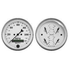 AutoMeter Products 1600 Quad Gauge/Speedo Kit Old Tyme White