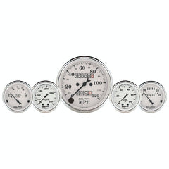 AutoMeter Products 1611 Old Tyme White 5 pc Kit Box. Old School