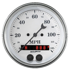 AutoMeter Products 1649 GPS Speedometer, 120 mph, GPS, Old Tyme White