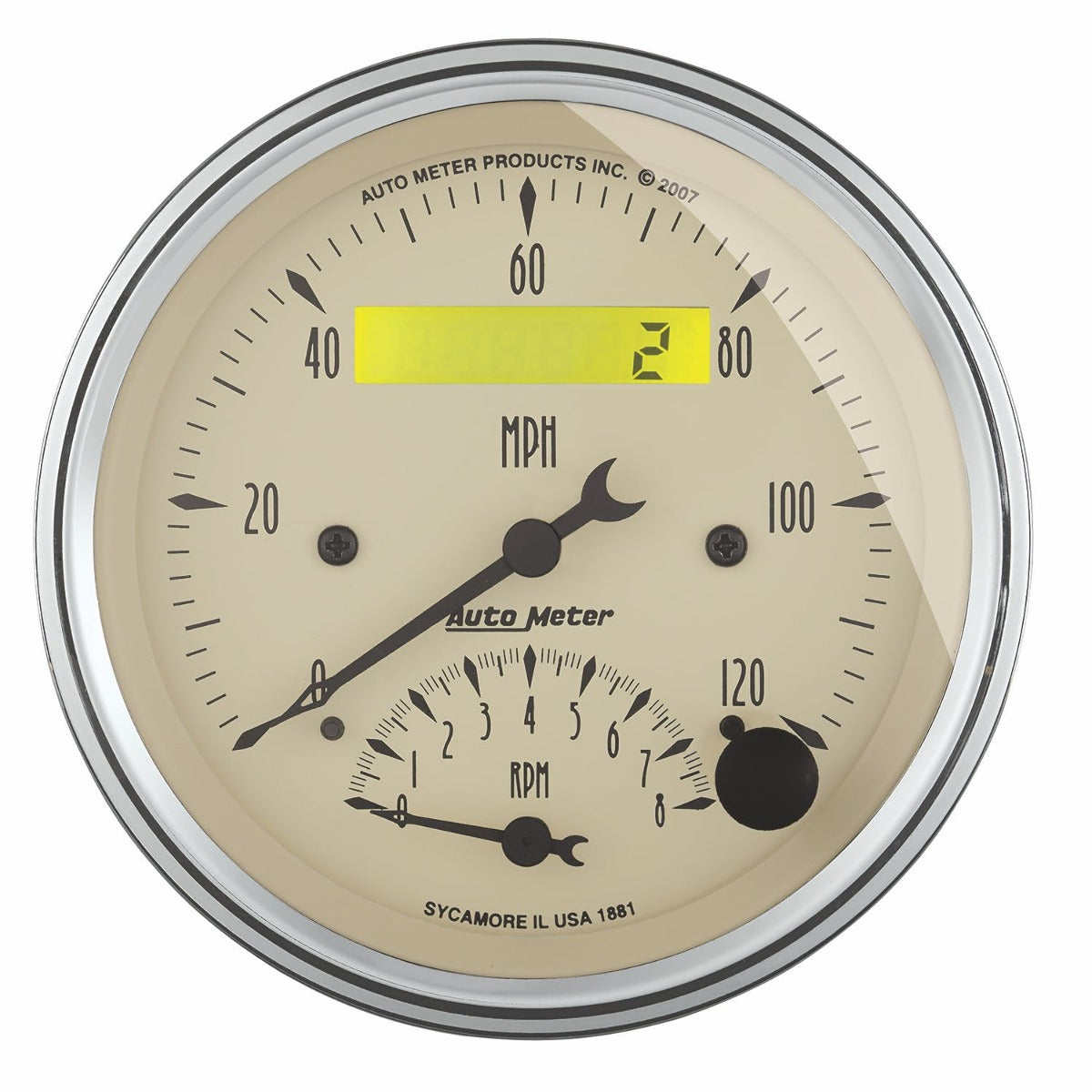 AutoMeter Products 1881 Tach/Speedo Combo 3-3/8in 8K/120 MPH - Electric