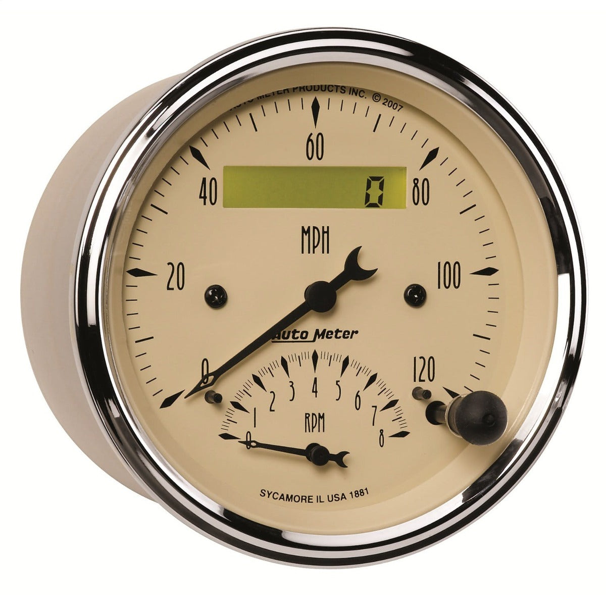AutoMeter Products 1881 Tach/Speedo Combo 3-3/8in 8K/120 MPH - Electric