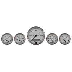 AutoMeter Products 1902 5 Pc. Kit American Platinum (Electrical Speedo)