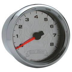 AutoMeter Products 2-5/8 in. TACHOMETER, 0-8,000 RPM, CHROME FLAME, PRO-CYCLE PN. 19309