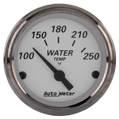 AutoMeter Products 1938 GAUGE; WATER TEMP; 2 1/16in.; 250? F; ELEC; AMERICAN PLATINUM