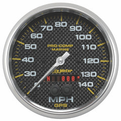 AutoMeter Products 200647-40 Gauge; Speedometer; 5in.; 140mph; GPS; Marine Carbon Fiber