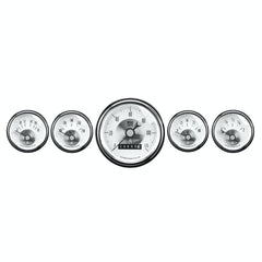 AutoMeter Products 2007 Gauge Kit; 5 pc.; 3 3/8in./2 1/16in.; Elec. Speedo w/wheel odo; Prestige Pearl