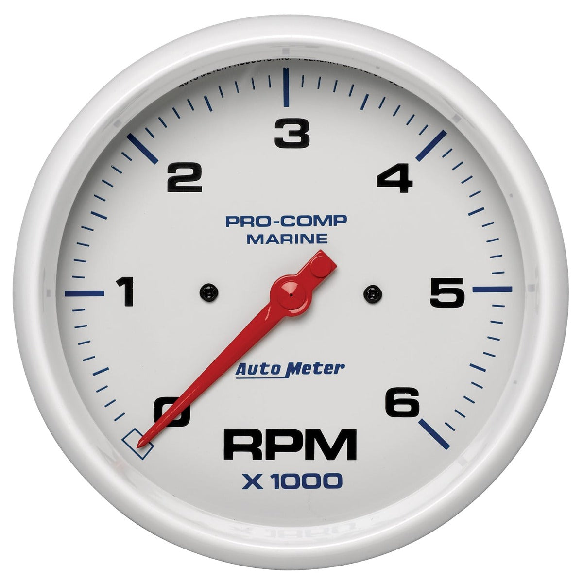 AutoMeter Products 200750 Tachometer Gauge, Marine White 5, 6000 RPM