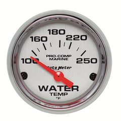 AutoMeter Products 200762-35 Gauge; Water Temp; 2 1/16in.; 100-250? F; Electric; Marine Chrome