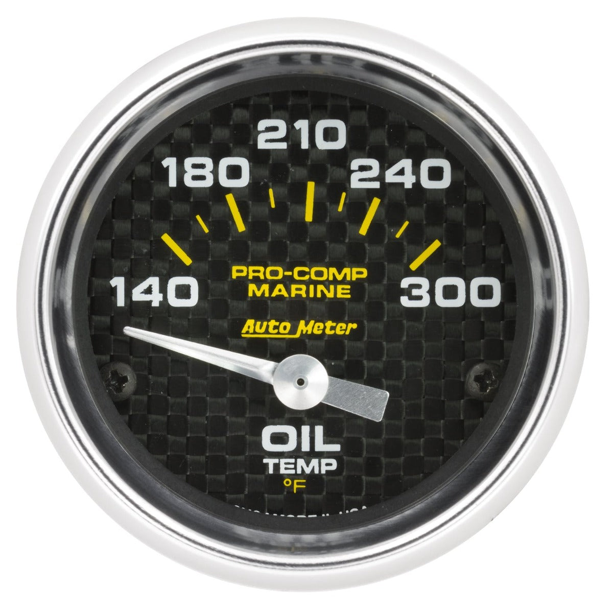 AutoMeter Products 200764-40 Oil Temperature Gauge, Electric-Marine Carbon Fiber 2 1/16 140-300? F