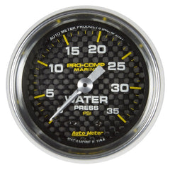 AutoMeter Products 200772-40 Marine Mechanical Water Pressure Gauge