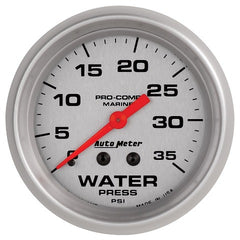 AutoMeter Products 200773-33 Marine Mechanical Water Pressure Gauge
