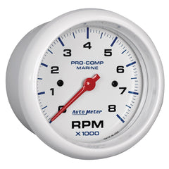 AutoMeter Products 200779 Tachometer Gauge, Marine White 3 3/8, 8K RPM