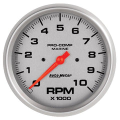 AutoMeter Products 200801-33 Tachometer Gauge, Marine Silver 5, 10,000 RPM