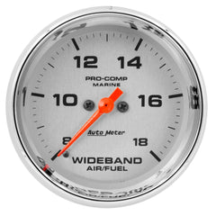 AutoMeter Products 200870-35 GAUGE; AIR/FUEL RATIO-WIDEBAND; ANALOG; 2 5/8in.; 8:1-18:1; STEPPER MOTOR; MARIN