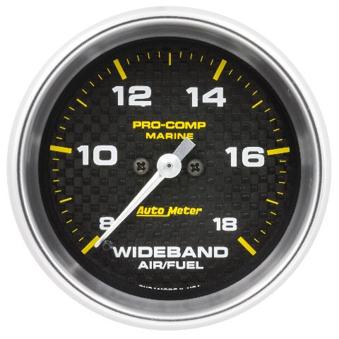 AutoMeter Products 200870-40 GAUGE; AIR/FUEL RATIO-WIDEBAND; ANALOG; 2 5/8in.; 8:1-18:1; STEPPER MOTOR; MARIN