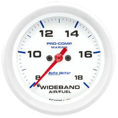 AutoMeter Products 200870 GAUGE; AIR/FUEL RATIO-WIDEBAND; ANALOG; 2 5/8in.; 8:1-18:1; STEPPER MOTOR; MARIN
