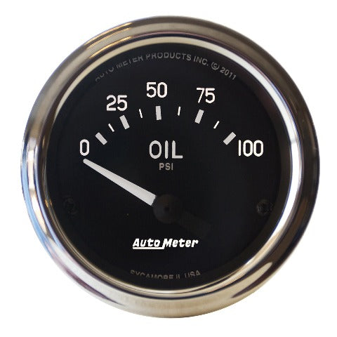 AutoMeter Products 201014 Gauge; Oil Pressure; 2 1/16in.; 100psi; Electric; Cobra