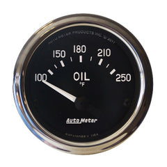 AutoMeter Products 201018 Gauge; Oil Temp; 2 1/16in.; 100-250? F; Electric; Cobra