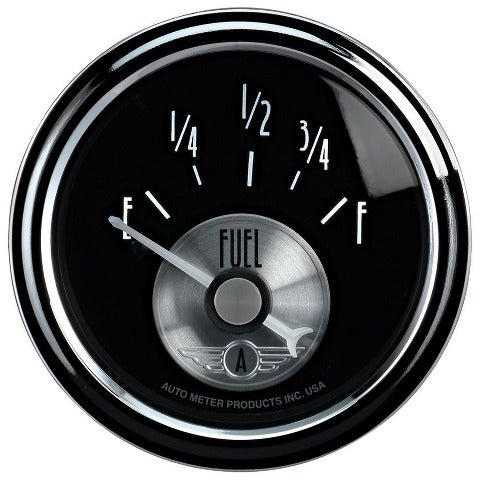 AutoMeter Products 2014 2-1/16 Fuel Level 0-90 ohms, SSE, Prestige Black