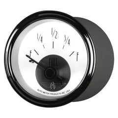 AutoMeter Products 2018 Gauge; Fuel Level; 2 1/16in.; 240 ohm E-33 ohm F; Elec; Prestige Pearl