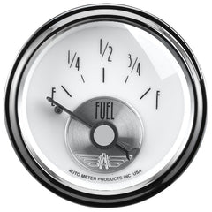 AutoMeter Products 2018 Gauge; Fuel Level; 2 1/16in.; 240 ohm E-33 ohm F; Elec; Prestige Pearl