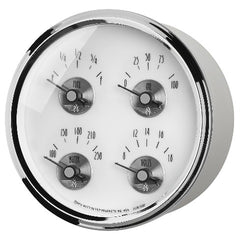 AutoMeter Products 2020 Gauge; Quad; 5in.; 0OE to 90OF; Elec; Prestige Pearl