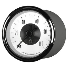 AutoMeter Products 2023 2-1/16 Oil Press 0-100 psi Mech, Prestige Pearl