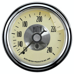 AutoMeter Products 2032 Gauge; Water Temp; 2 1/16in.; 240? F; Mech; Prestige Antq. Ivory