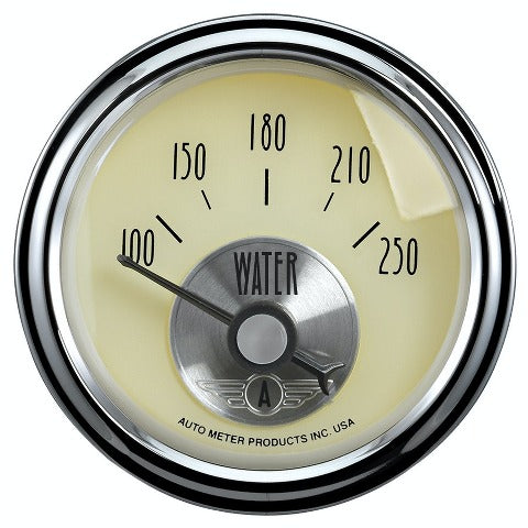 AutoMeter Products 2037 Gauge; Water Temp; 2 1/16in.; 250? F; Elec; Prestige Antq. Ivory