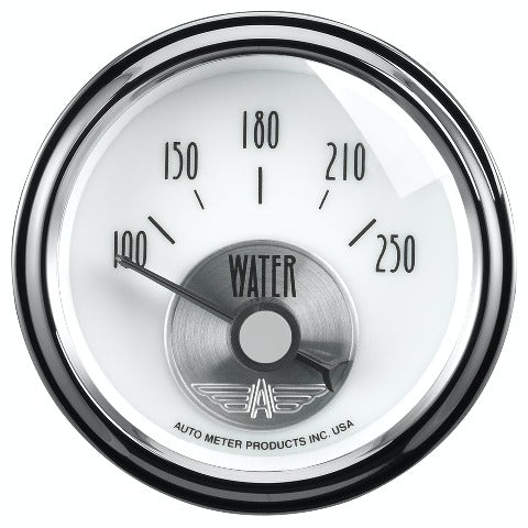 AutoMeter Products 2039 Gauge; Water Temp; 2 1/16in.; 250? F; Elec; Prestige Pearl