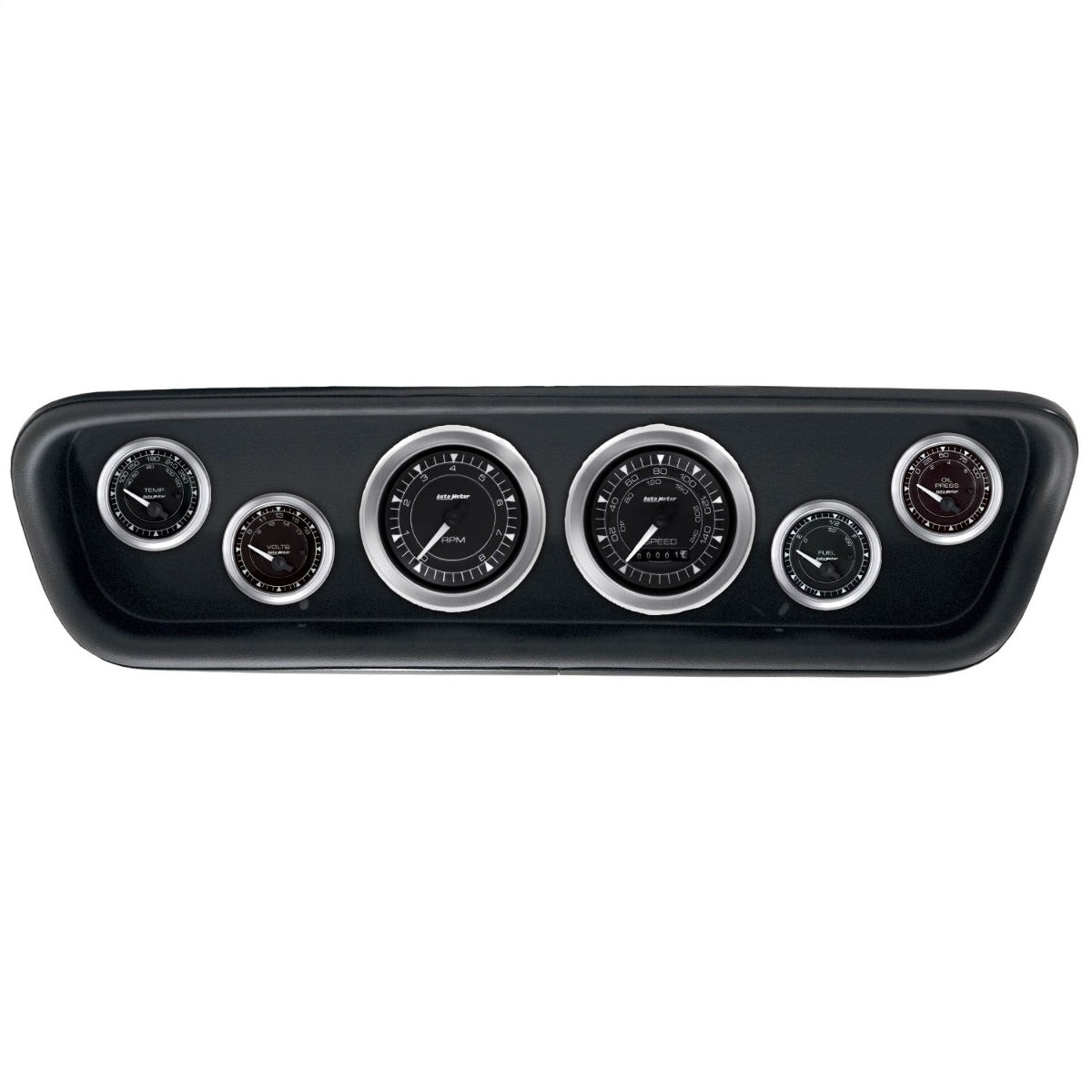 AutoMeter Products 2107-04 6 Gauge Direct-Fit Dash Kit, Ford Mustang 64-65, Chrono