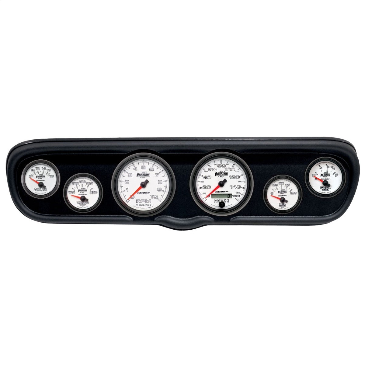 AutoMeter Products 2110-10 6 Gauge Direct-Fit Dash Kit, Ford Mustang 66, Old Tyme White