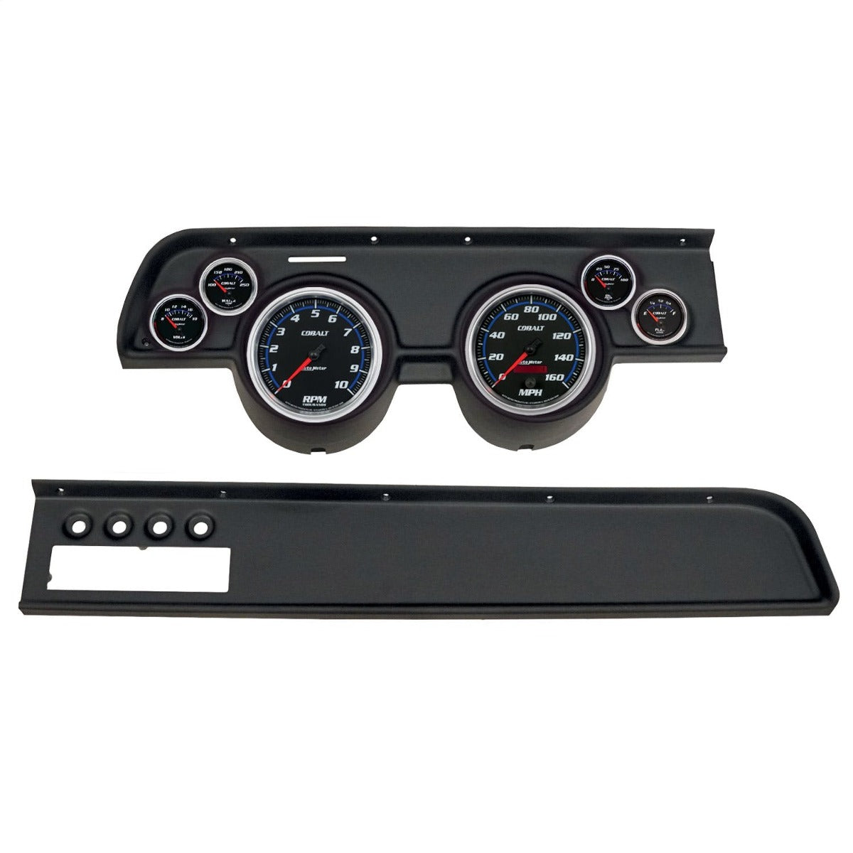 AutoMeter Products 2115-05 6 Gauge Direct-Fit Dash Kit, Mercury Cougar 67-68, Cobalt