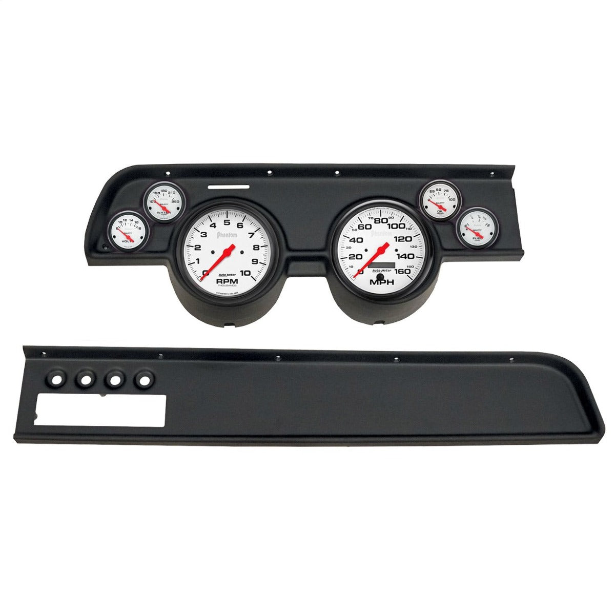 AutoMeter Products 2115-09 6 Gauge Direct-Fit Dash Kit, Mercury Cougar 67-68, Phantom