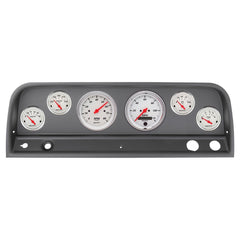 AutoMeter Products 2128-03 6 Gauge Direct-Fit Dash Kit, Chevy Truck 64-66, Arctic White