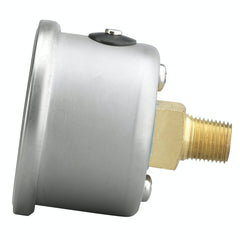 AutoMeter Products 2180 Auto Gage Series Dampened-Movement Pressure Gauge Silver 0-100 PSI 1-1/2 inch