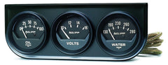 AutoMeter Products 2348 3 Gauge Console Oil/Water/Volt