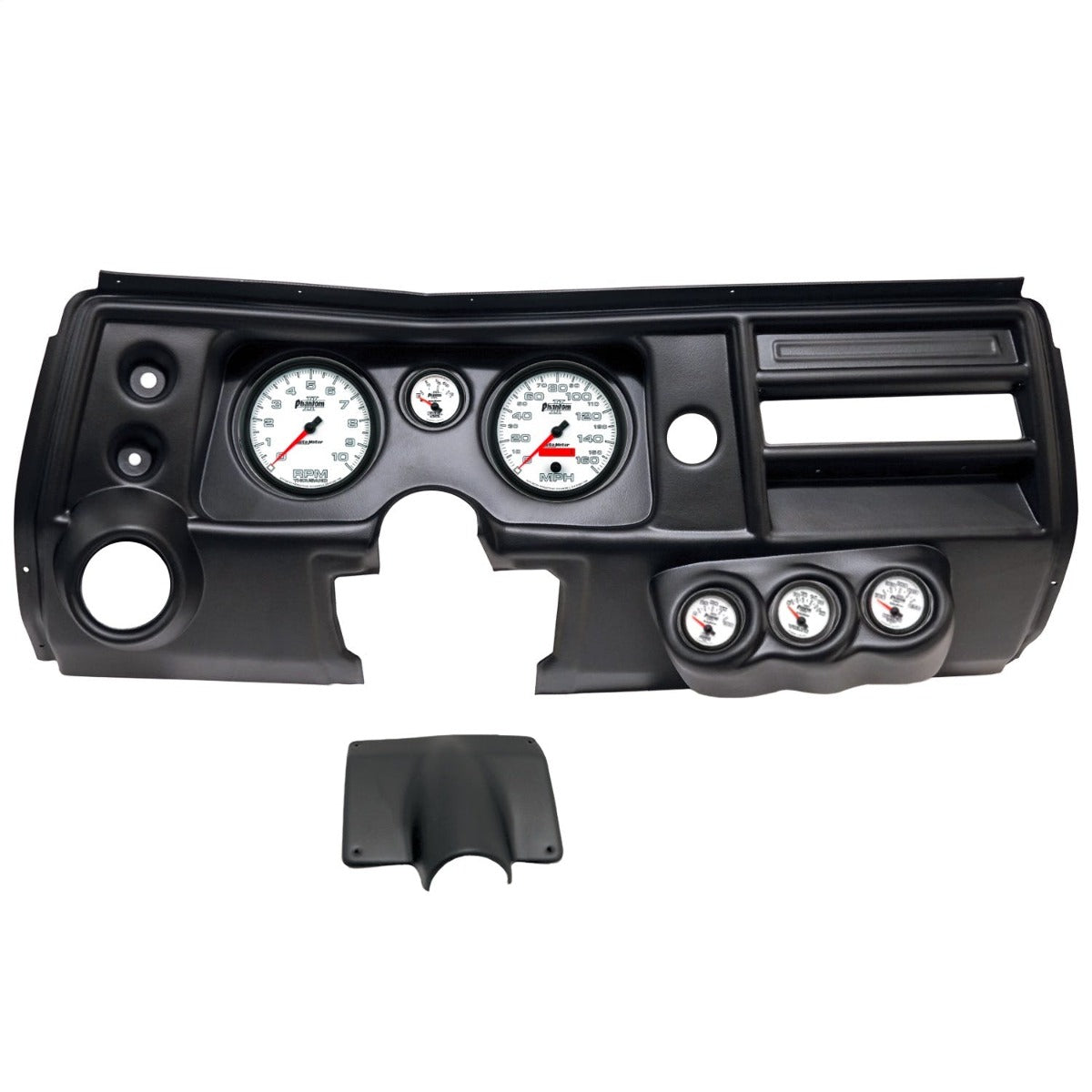 AutoMeter Products 2904-10 6 Gauge Direct-Fit Dash Kit, Chevy Chevelle Vent 68, Phantom II