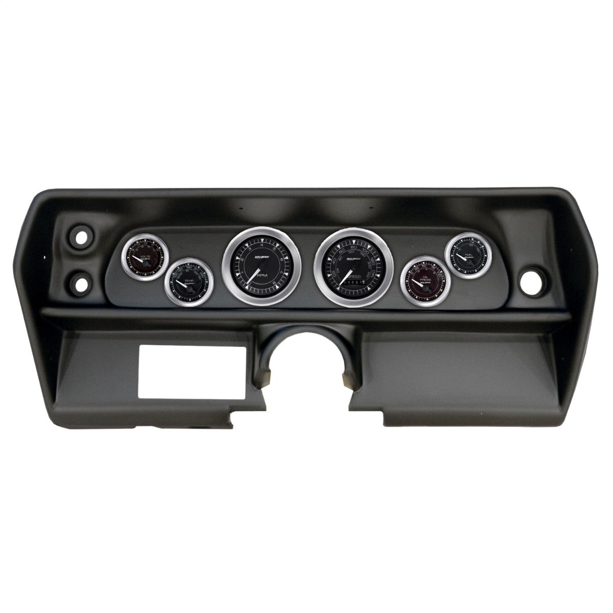 AutoMeter Products 2905-04 6 Gauge Direct-Fit Dash Kit, Chevy Nova 68, Chrono