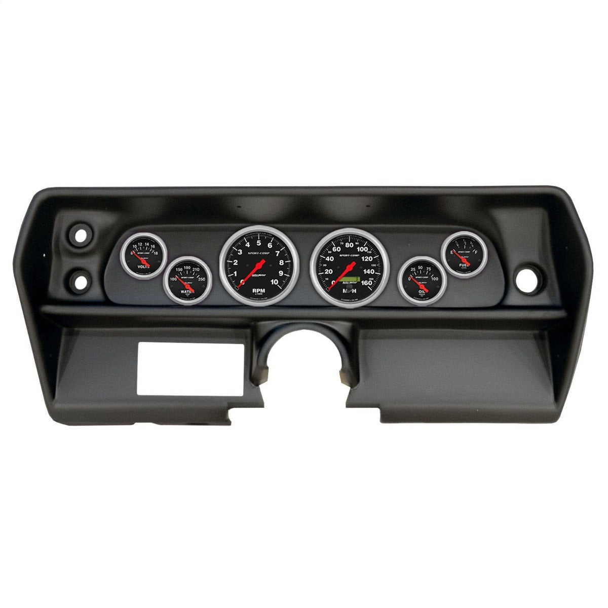 AutoMeter Products 2905-11 6 Gauge Direct-Fit Dash Kit, Chevy Nova 68, Sport-Comp