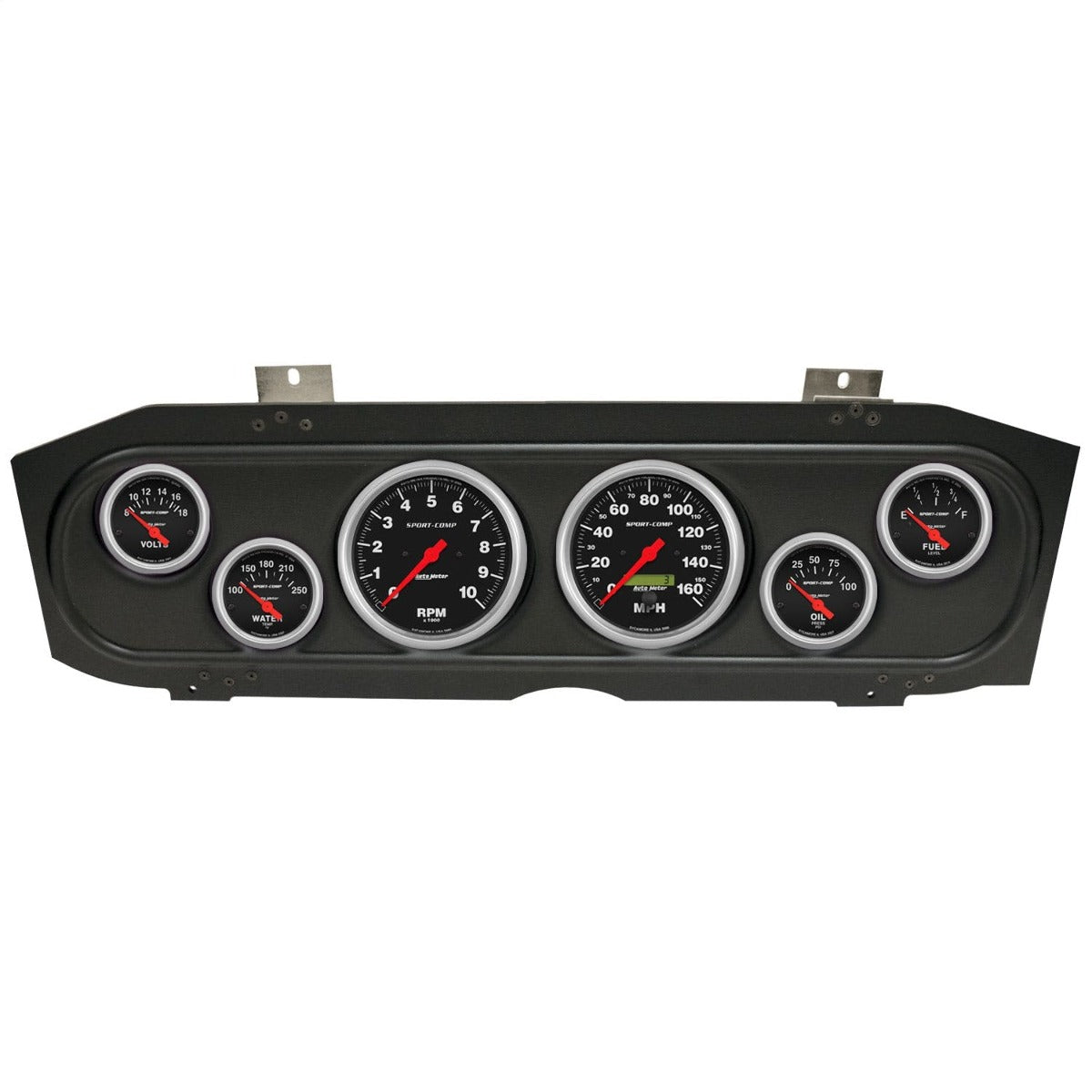 AutoMeter Products 2913-11 6 Gauge Direct-Fit Dash Kit, Mercury Cougar 69-70, Sport-Comp