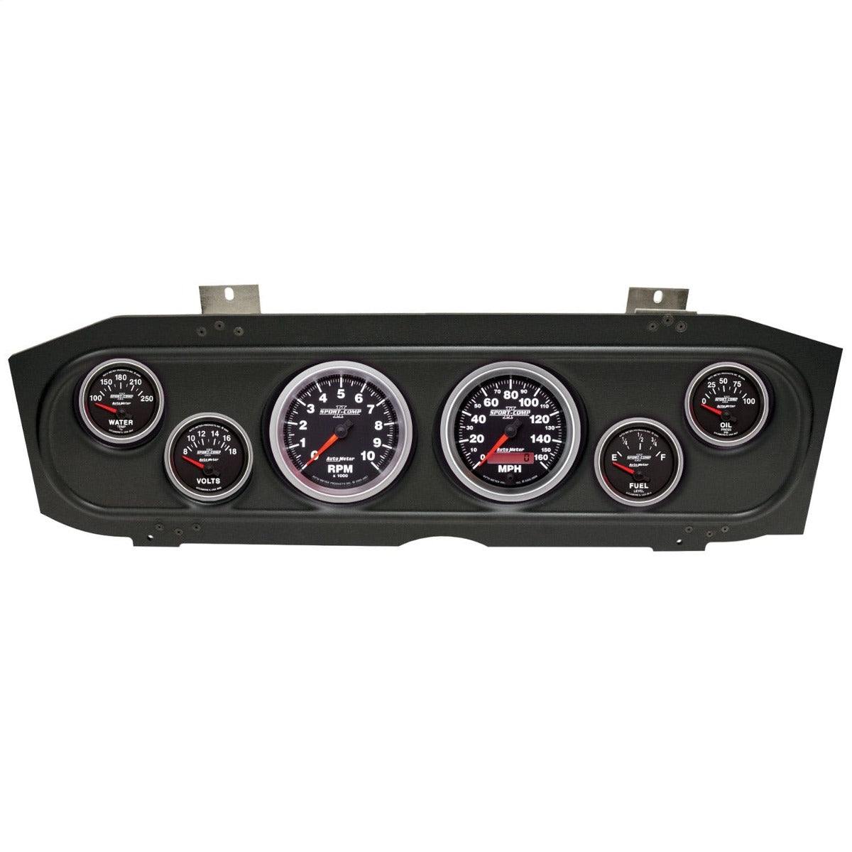 AutoMeter Products 2913-12 6 Gauge Direct-Fit Dash Kit,Mercury Cougar 69-70, Sport-Comp II