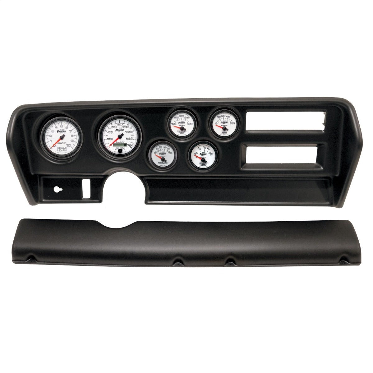 AutoMeter Products 2915-10 6 Gauge Direct-Fit Dash Kit, Pontiac GTO Ac 70-72, Phantom II