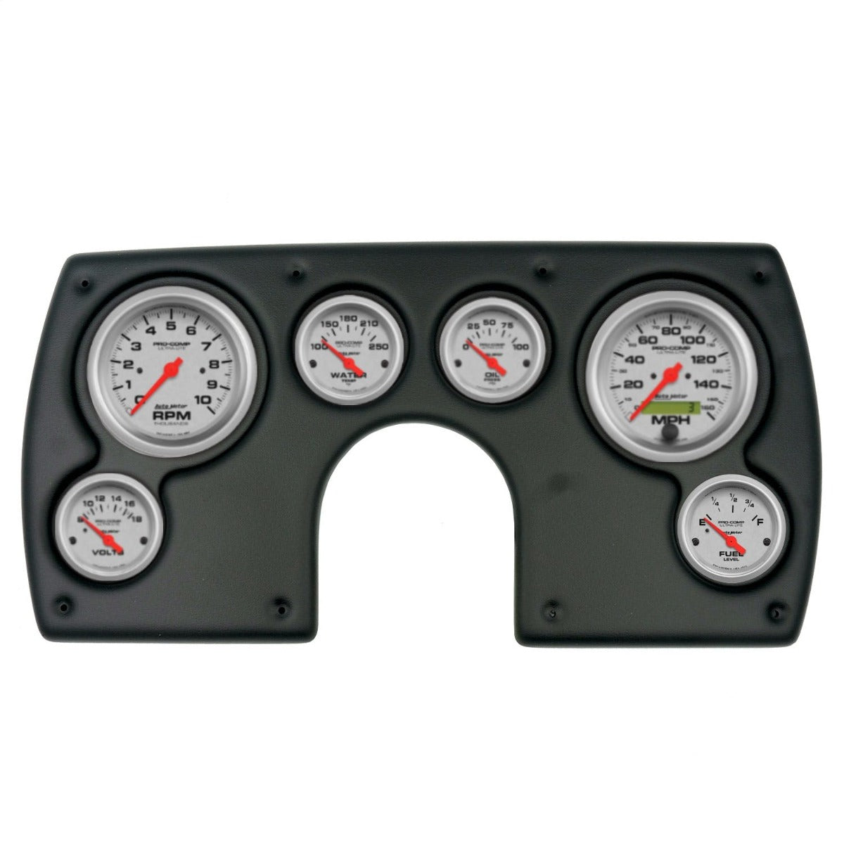 AutoMeter Products 2921-13 6 Gauge Direct-Fit Dash Kit, Chevy Camaro 69, Ultra-Lite