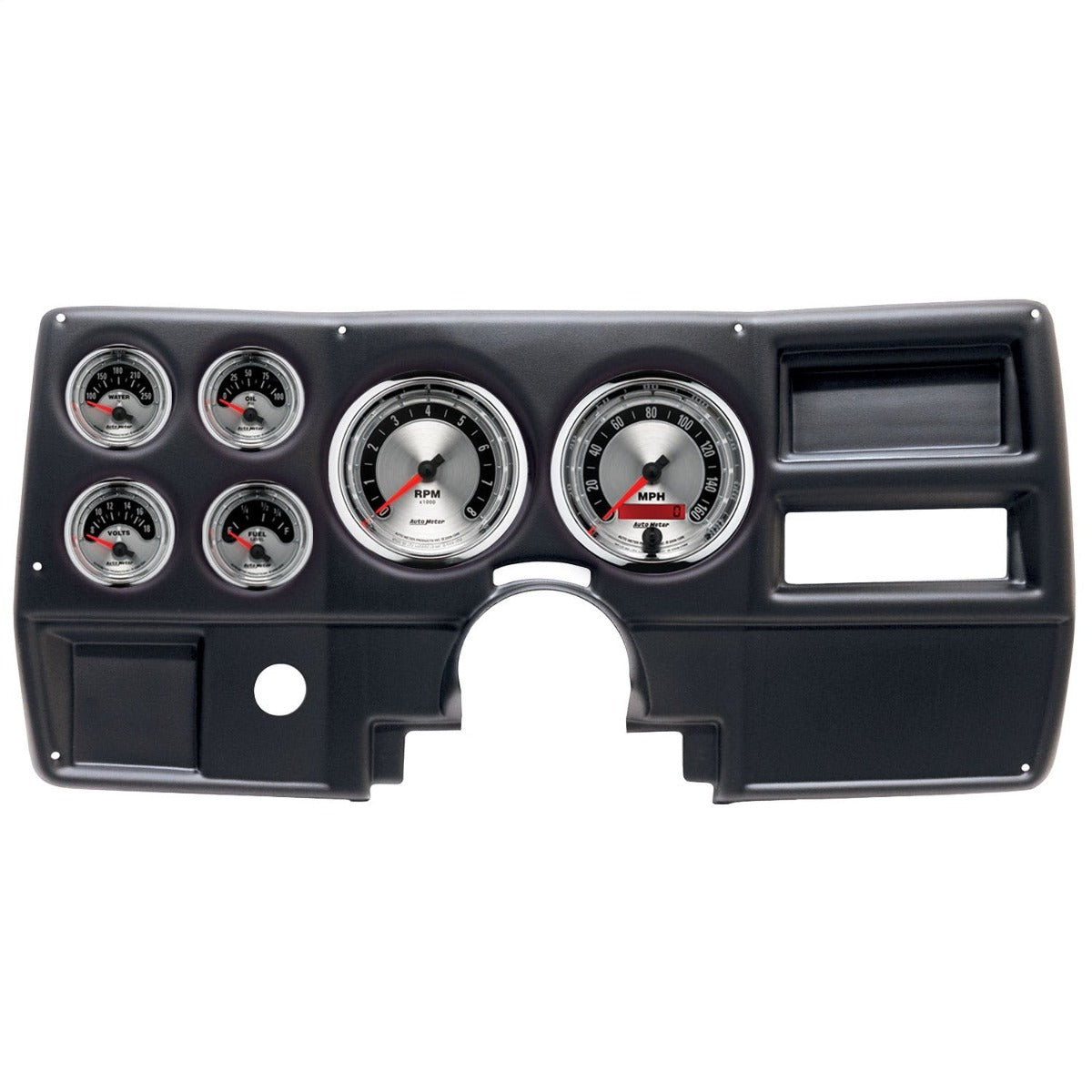 AutoMeter Products 2922-01 6 Gauge Direct-Fit Dash Kit, Chevy/GMC Truck No Vent 84-87, American Muscle